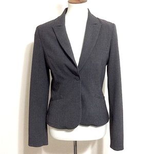 To The Max Fitted Crop Blazer Gray 8